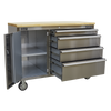 Mobile Stainless Steel Tool Cabinet 4 Drawer