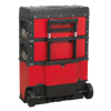 Mobile Steel/Composite Toolbox with 3 Compartments