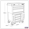 Superline PRO® Rollcab 3 Drawer with Utility Seat