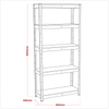 Racking Unit with 5 Shelves 150kg Capacity Per Level - AP6150GS