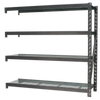 Heavy-Duty Racking Extension Pack with 4 Mesh Shelves 640kg Capacity Per Level - AP6572E