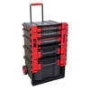 Professional Mobile Toolbox with 5 Removable Storage Cases