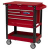 Superline PRO® Heavy-Duty Mobile Tool & Parts Trolley with 5 Drawers & Lockable Top