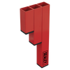 Magnetic Cable Tie Holder - Red