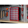 Cabinet Box 18 Drawer - Red/Black