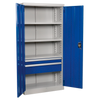 Premier Industrial Cabinet with 2 Drawers & 3 Shelves 1800mm