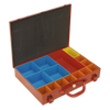 Metal Case with 15 Storage Bins