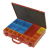 Metal Case with 15 Storage Bins