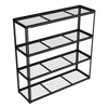 Heavy-Duty Modular Racking Unit with 4 Mesh Shelves 300kg Capacity Per Level