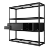 Heavy-Duty Modular Racking Kit with 3 Storage Units