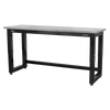 Premier Heavy-Duty Steel Adjustable Workbench with Stainless Steel Worktop 1830mm