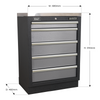 Superline PRO® Modular Cabinet 5 Drawer 680mm - APMS59
