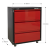 American PRO® Modular Cabinet with Worktop 3 Drawer 665mm