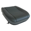 Britpart Seat Base Cushion Front Outer Vinyl Twill for Defender, vehicle seat cushion with black and gray vinyl twill upholstery.