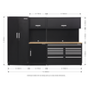 Premier Storage System with Hardwood Worktop 3.26m