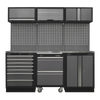 Superline PRO® Storage System with Stainless Steel Worktop 2.04m - APMSSTACK12SS
