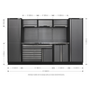Superline PRO® Storage System with Stainless Steel Worktop 3.24m