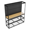 Heavy-Duty Modular Workbench with Racking & Pegboard 300kg Capacity Per Level