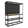 Heavy-Duty Modular Workbench with Racking & Pegboard 300kg Capacity Per Level