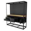 Heavy-Duty Modular Workbench & Racking Kit with 3 Storage Units