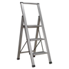 Aluminium Professional Fold-Flat Step Ladder 3-Step 150kg Capacity - EN 14183