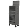Superline PRO® Topchest, Mid-Box Tool Chest & Rollcab Combination 14 Drawer - Grey
