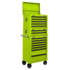 Superline PRO® Topchest, Mid-Box Tool Chest & Rollcab Combination 14 Drawer - Green