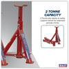 Folding Type Axle Stands (Pair) 2 Tonne Capacity per Stand