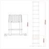Aluminium Professional Telescopic Ladder 11-Tread - EN 131