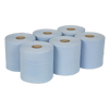 2-Ply Embossed Blue Paper Roll 150m - Pack of 6