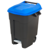 Refuse/Wheelie Bin with Foot Pedal 100L - Blue