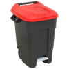 Refuse/Wheelie Bin with Foot Pedal 100L - Red