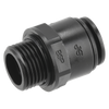John Guest® Straight Adaptor 15mm x 1/2"BSP - Pack of 2