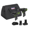 2 x SV10.8 Series Power Tool Kit 10.8V - 2 Batteries & Euro Plug