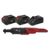 SV20 Series 3/8"Sq Drive Cordless Ratchet Wrench Kit 60Nm 20V 4Ah - 2 Batteries