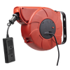 Cable Reel System Retractable 15m 2 x 230V Socket