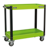 Superline PRO® Heavy-Duty Workshop Trolley 2-Level - Hi-Vis Green
