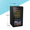 Baridi 28 Bottle Tabletop Wine Fridge & Cooler