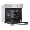 Baridi Integrated Fan-Assisted Electric Oven 60cm 55L Capacity - Black/Stainless Steel