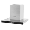 Baridi T-Shape Chimney Cooker Hood with Carbon Filters 60cm - Stainless Steel