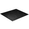 Baridi Integrated Ceramic Hob with 4 Cooking Zones 60cm - Black Glass