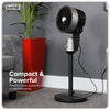 Baridi Pedestal Fan with Manual Control 10" - Grey
