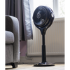 Baridi Pedestal Fan with Remote Control 10" - Black
