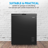 Baridi Freestanding Chest Freezer 142L Capacity - Black
