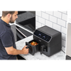 Baridi Dual Zone Air Fryer 8L with 8-in-1 Functions Touch Controls, Easy-Clean, Black - DH172