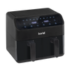 Baridi Dual Zone Air Fryer 8L with 8-in-1 Functions Touch Controls, Easy-Clean, Black - DH172