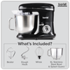 Baridi 1500W Stand Mixer with Accessories 6L - Black
