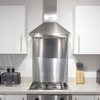 Baridi Splashback for Cooker Hoods 60 x 75cm - Stainless Steel