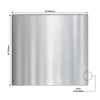 Baridi Splashback for Cooker Hoods 90 x 75cm - Stainless Steel