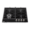 Baridi Gas Hob with 4 Cooking Zones 60cm - Black